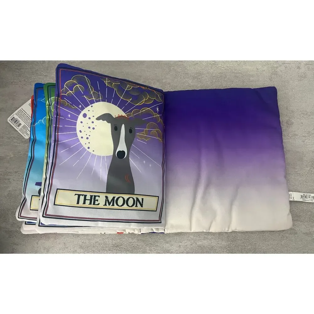 Bootique Tarot Card Book Plush Dog Toy Interactive Play New Large